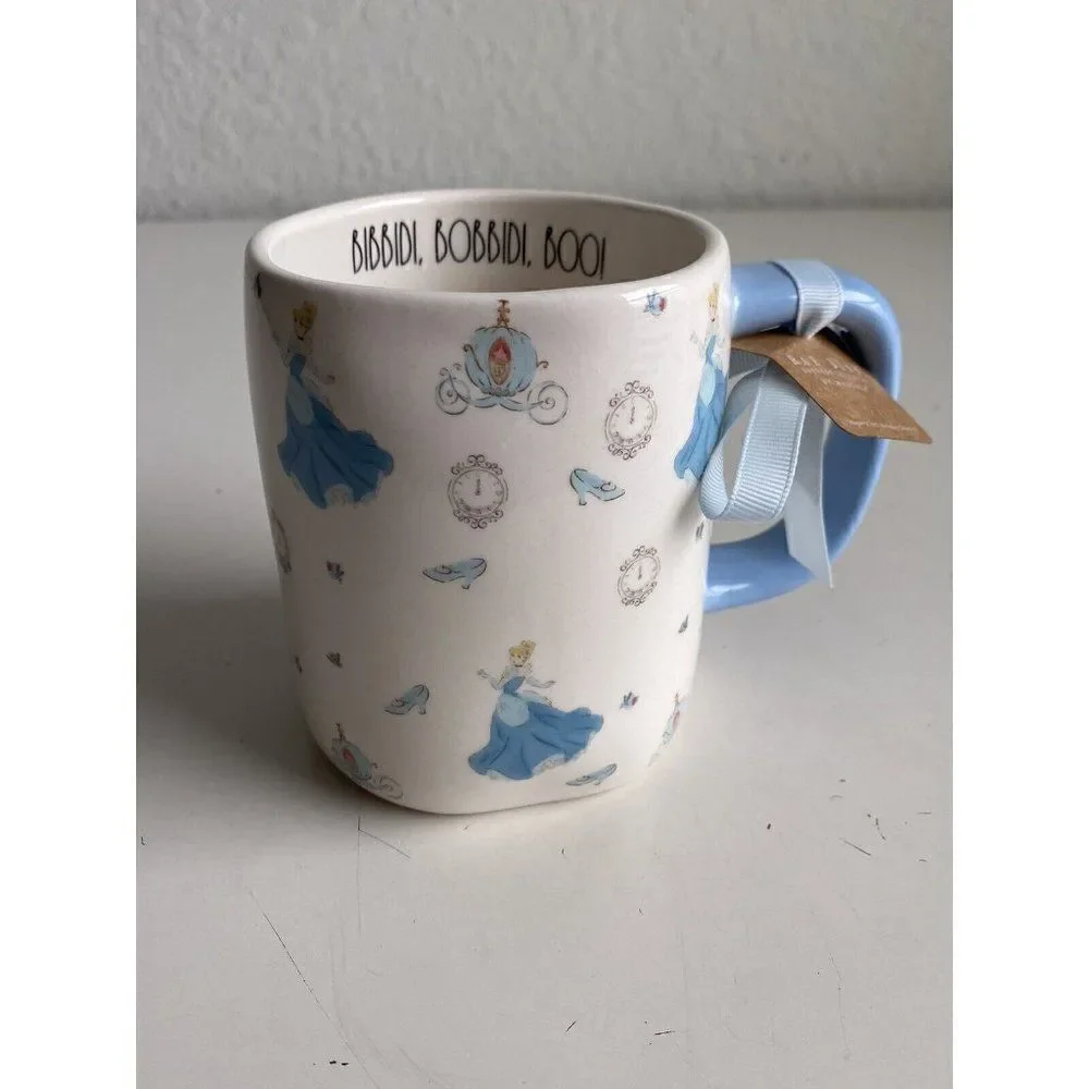 Rae Dunn Disney Cinderella Carriage Clock Slipper Bibbidi Bobbidi Boo Mug NEW